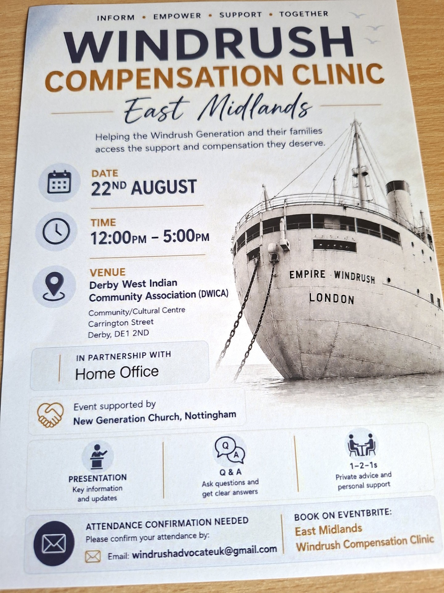 East Midlands Windrush Compensation Clinic 